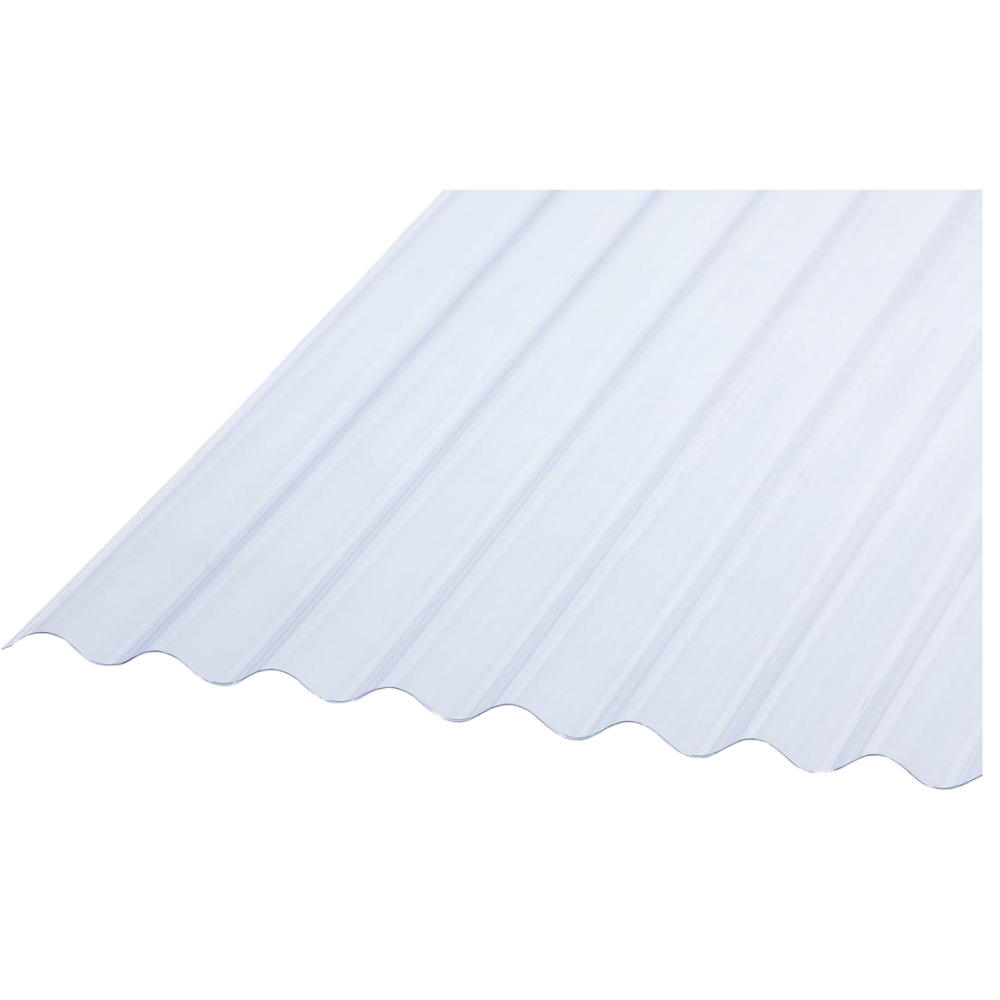 PVC-Wellplatte Sinus 76/18 glasklar 2000 x 900 x 0,7 mm image number 1