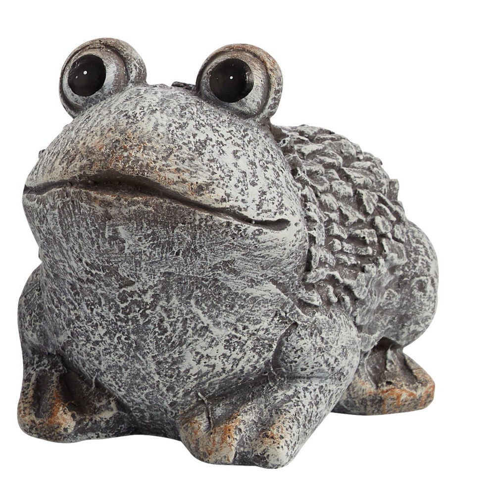 Deko Steinfigur Frosch aus Magnesium