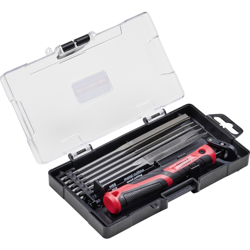 Mini-Feilen-Set mit 8 Schnellverschluss Wechselaufs&auml;tzen image number 1