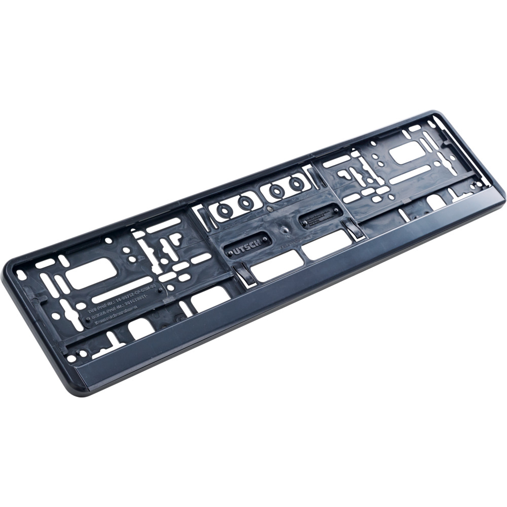 cartrend Kennzeichenhalter schwarz Kunststoff