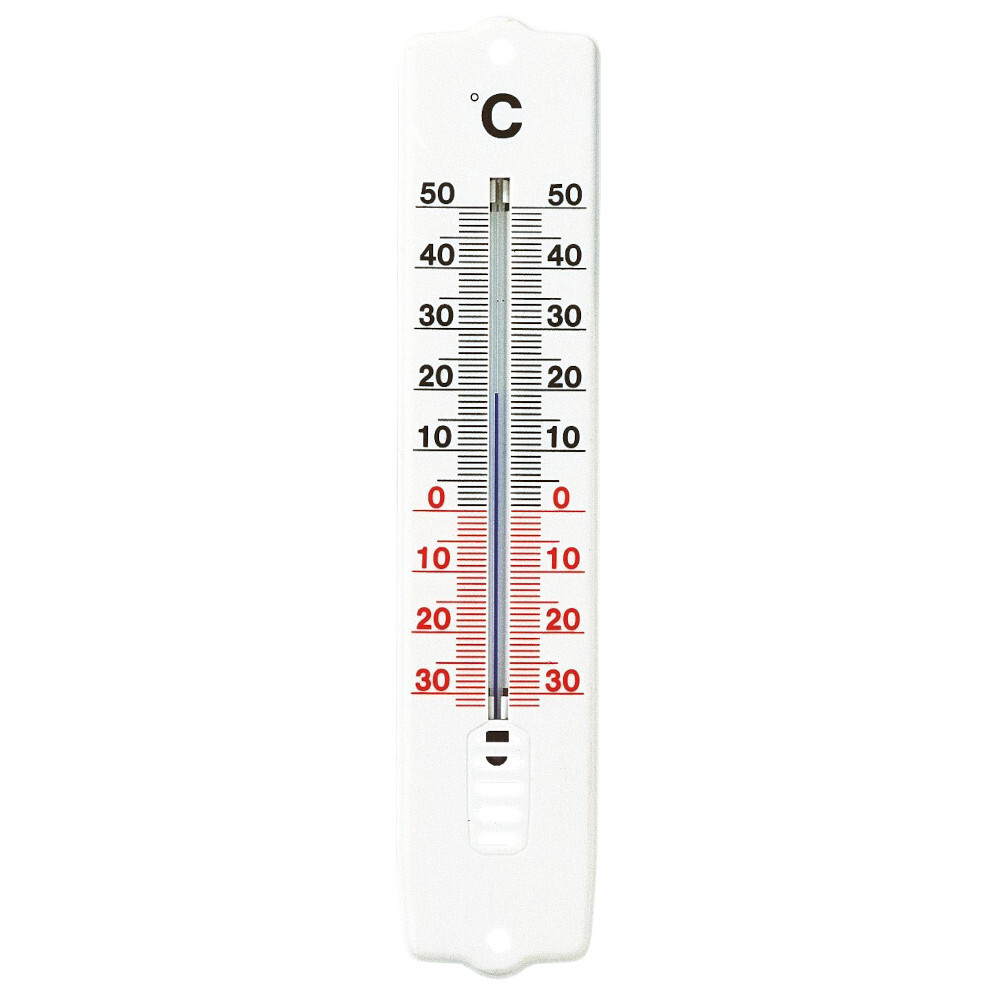 Thermometer f&uuml;r den Innen und Au&szlig;enbereich in wei&szlig; aus Kunststoff zum Aufh&auml;ngen