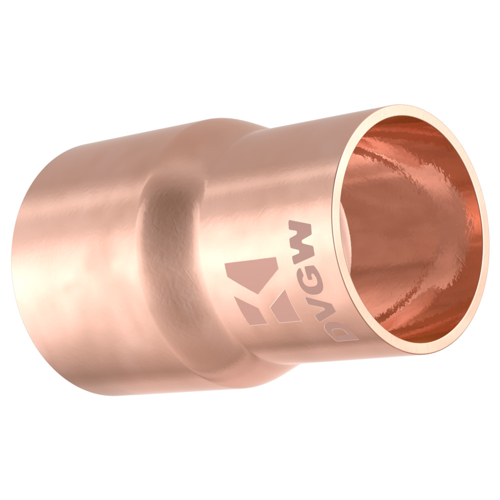 Kupfer-L&ouml;tfitting Reduziermuffe 28 x 22 mm