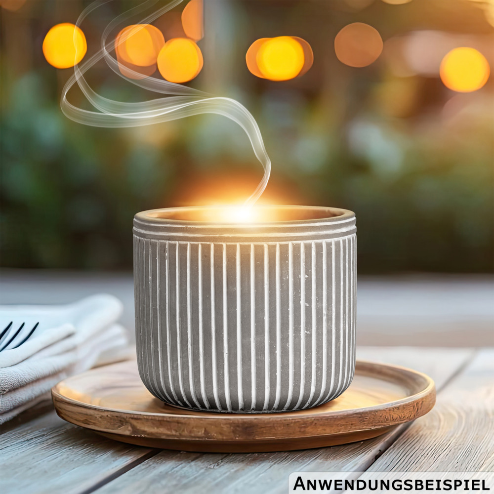 Citronellakerze &Oslash;12x10 cm im Betontopf image number 7