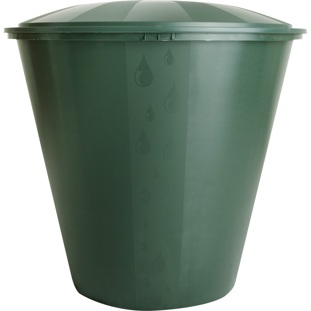 Regentonne 200 Liter aus Plastik mit Deckel und Hahn