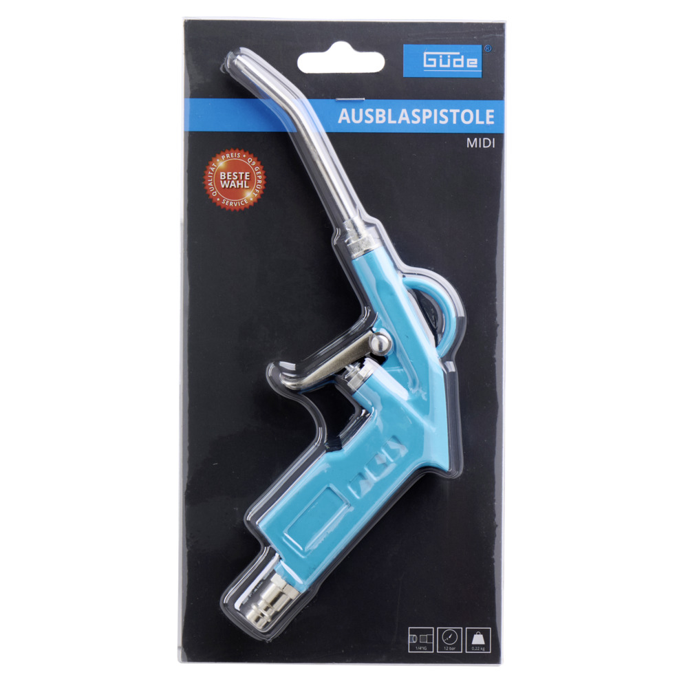G&uuml;de&reg; Ausblaspistole MIDI 12 bar mit Alu-Druckguss-Geh&auml;use image number 2