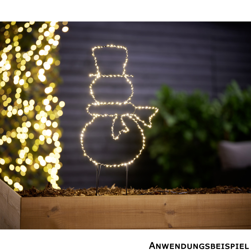 LED Gartenstecker Metall 180 LEDs 45 cm Designauswahl image number 2