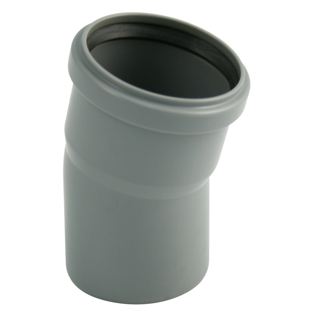 HTB-Abwasserbogen DN 110 mit 15&deg; Winkel