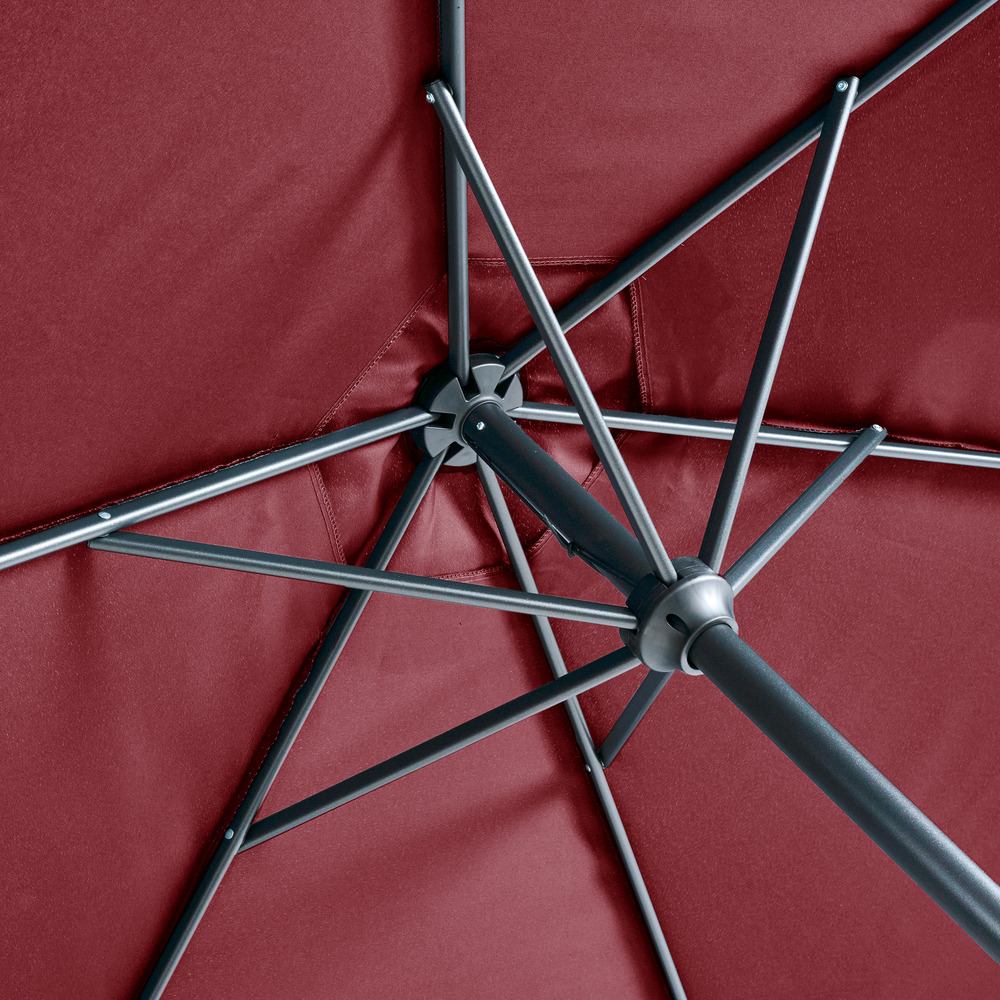 Sonnenschirm &Oslash; 250 cm in bordeaux image number 1