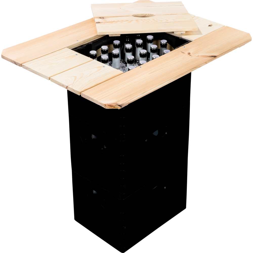 Bierkasten-Holztisch mit Deckel image number 3