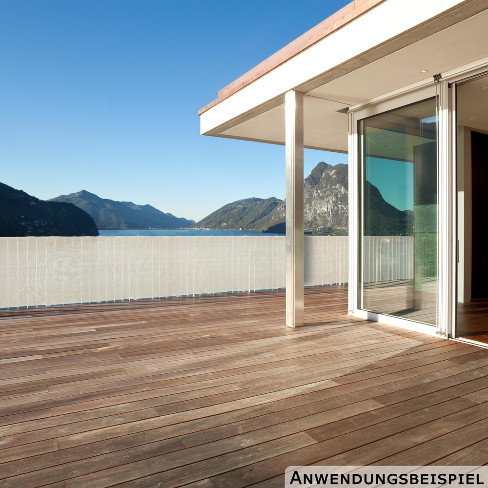 Balkonsichtschutz 90 x 500 cm creme image number 5