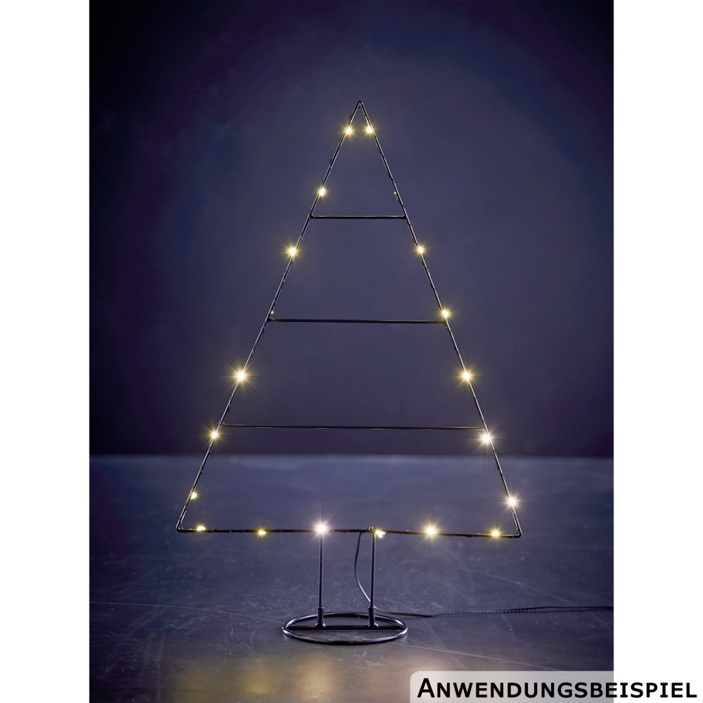 LED Metallbaum 20 LEDs 53,5 cm image number 1