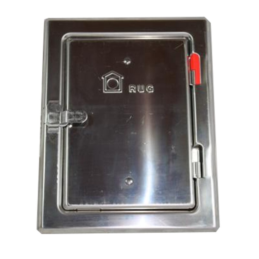 Kamint&uuml;r Edelstahl mit 4-Kant-Verschluss