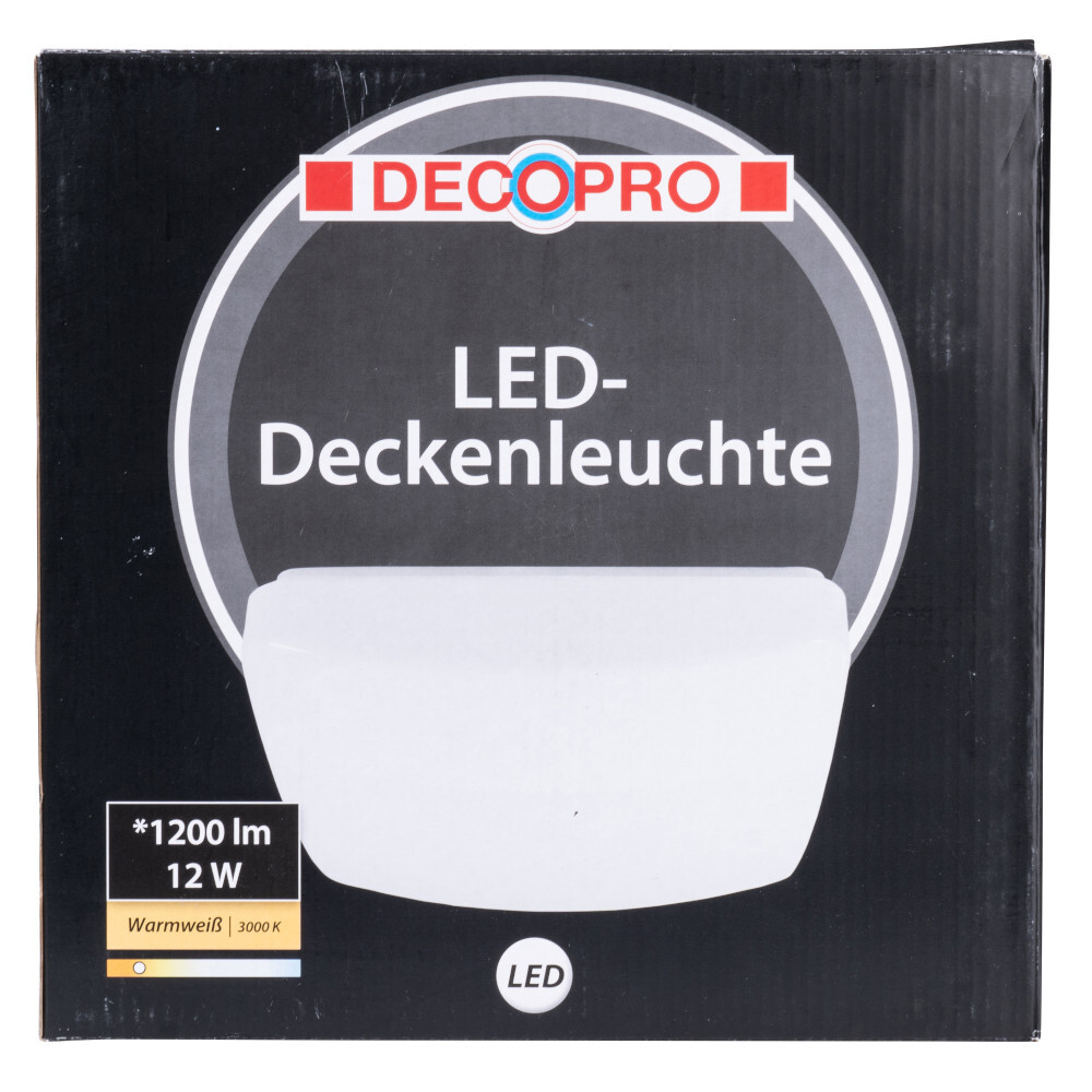 DECOPRO LED-Wand- und Deckenleuchte 27 x 27 cm warmwei&szlig; image number 1