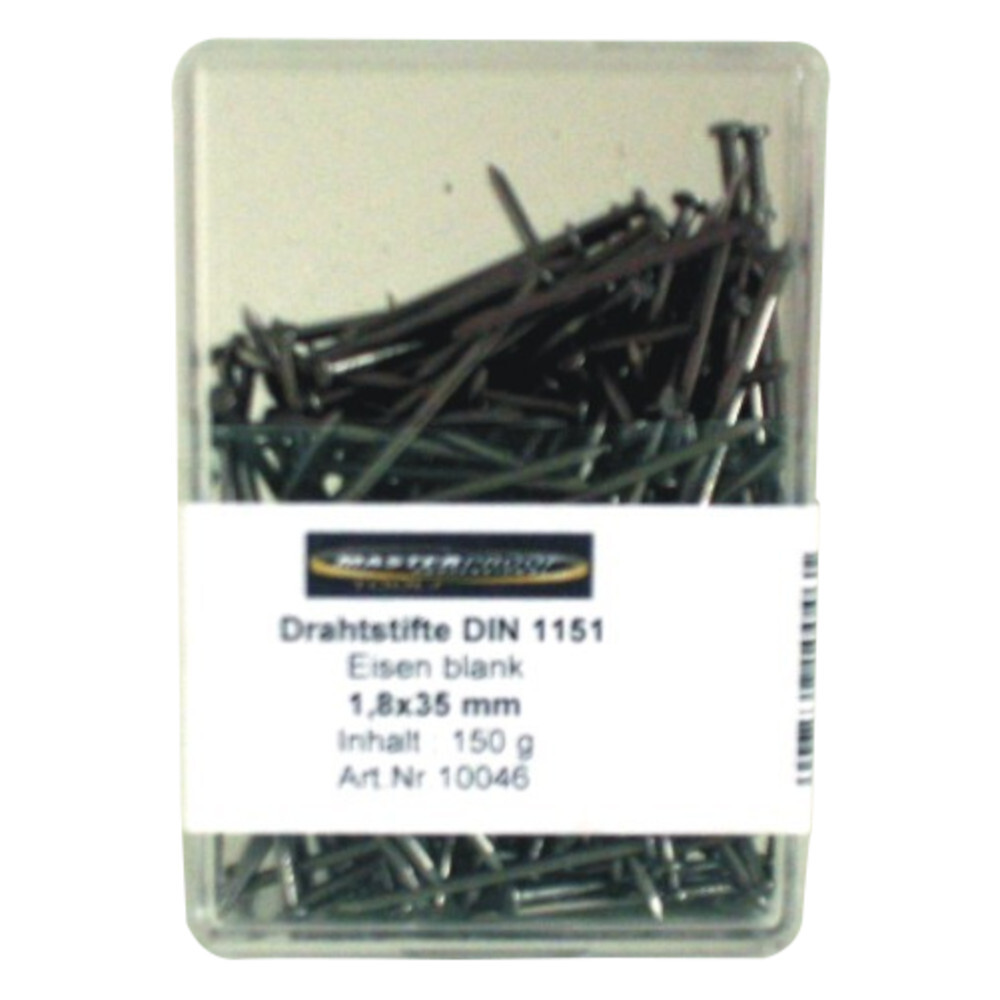 Drahtstifte 1,8 x 35 mm aus blankem Eisen 150 g