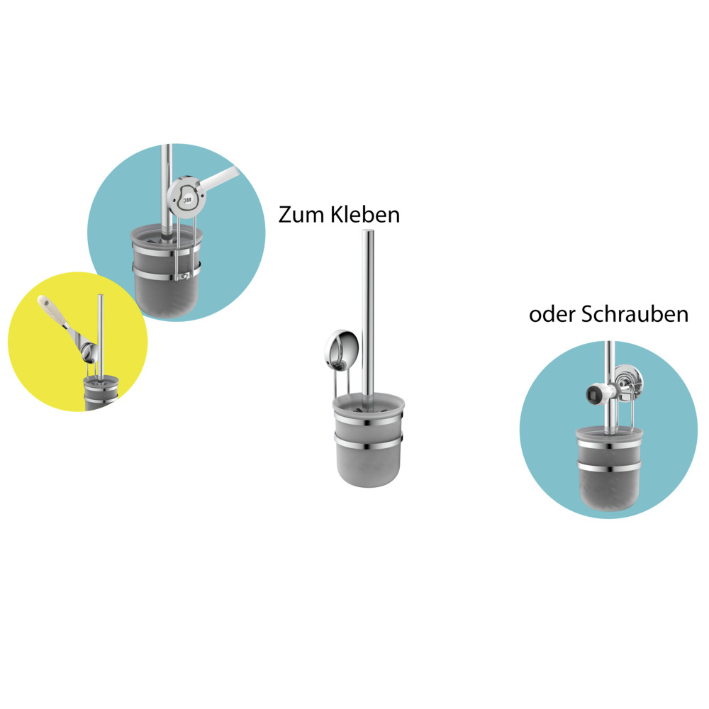 Wand-WC B&uuml;rstenhalter &Oslash; 80 mm image number 4