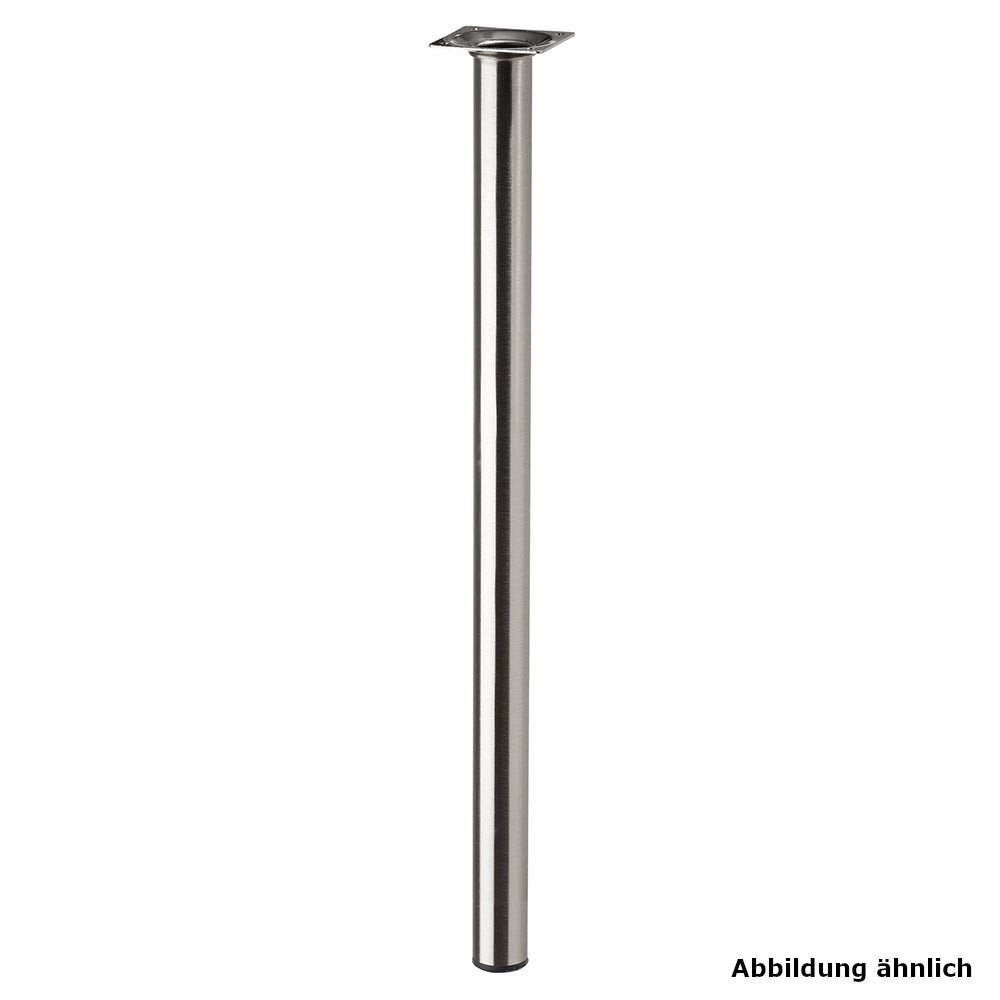 M&ouml;belfu&szlig; POP 700 x 30 mm rund in Edelstahl-Dekor