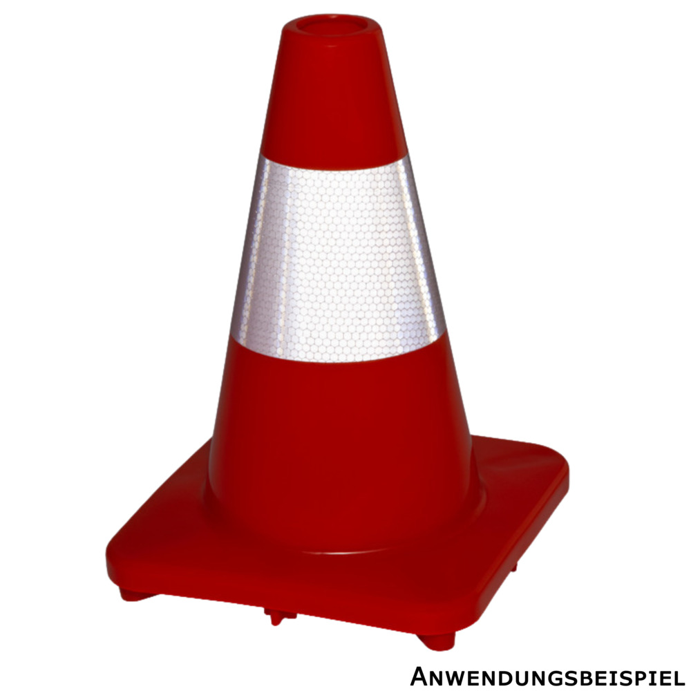 Warnkegel 30 cm reflektierend aus PVC image number 1