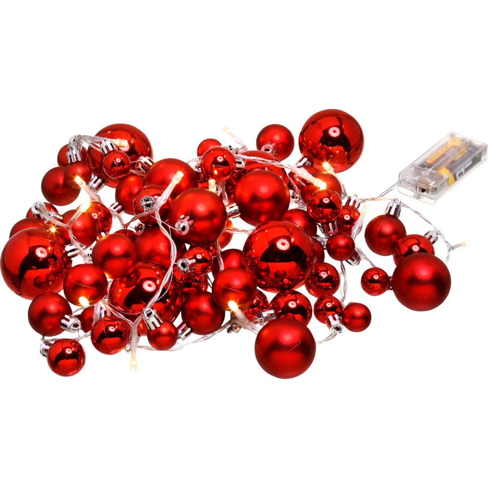 LED-Kugel-Lichterkette mit 20 LEDs - 3-fach sortiert image number 1