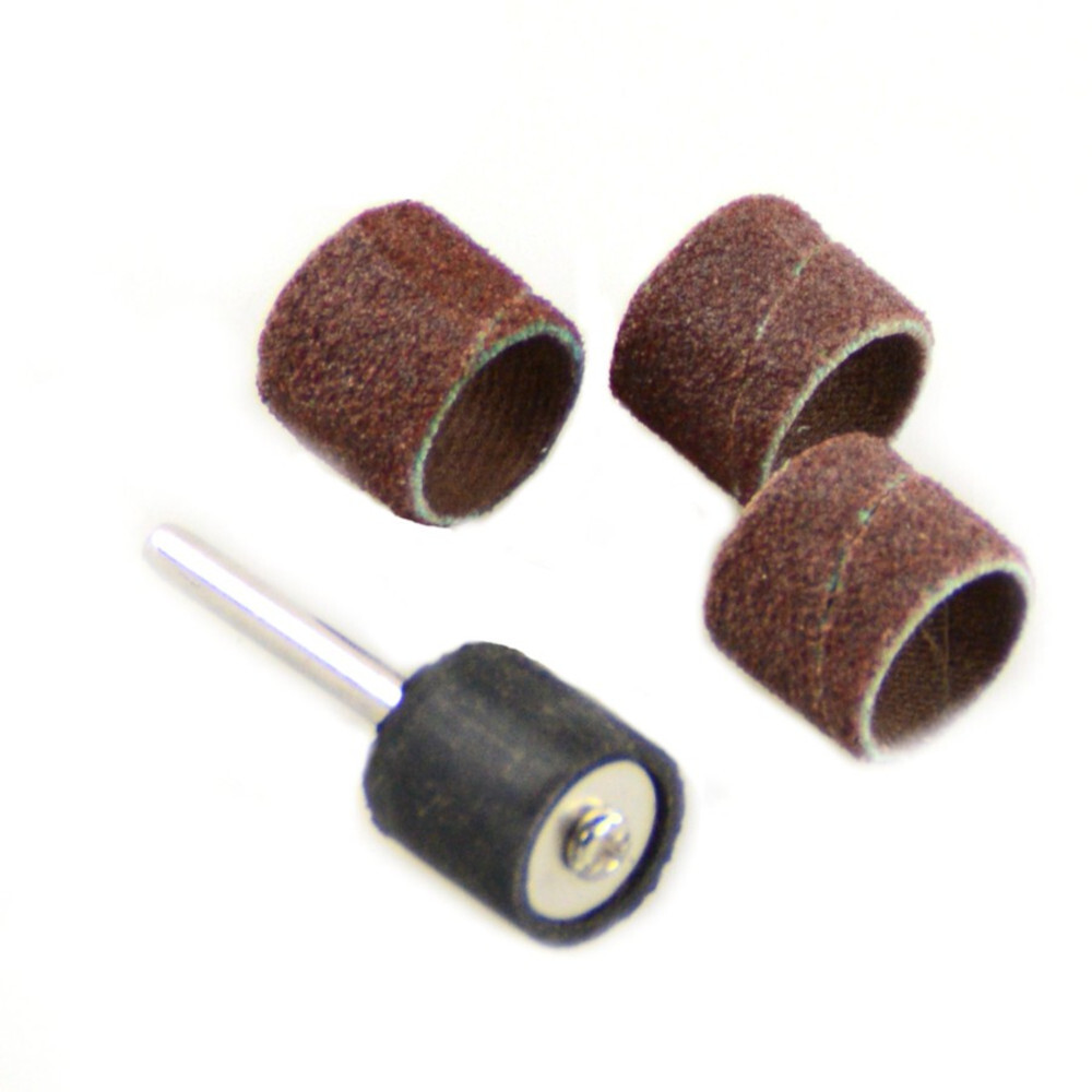 Schleifdorn &Oslash; 12,7 mm mit 3 Schleifh&uuml;lsen K 120