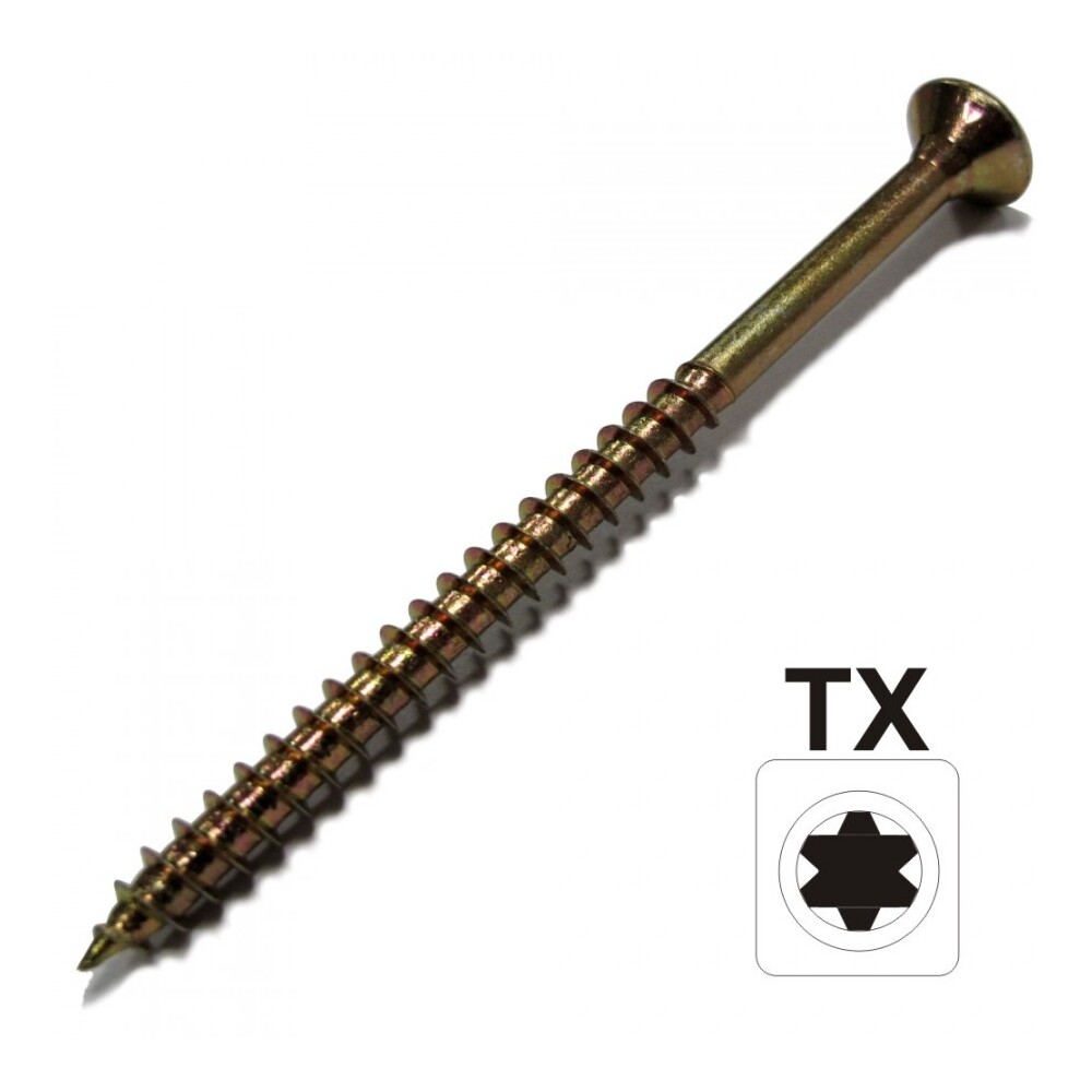 Spanplattenschraube 5,0 x 120 Senkkopf Teilgewinde IVZ