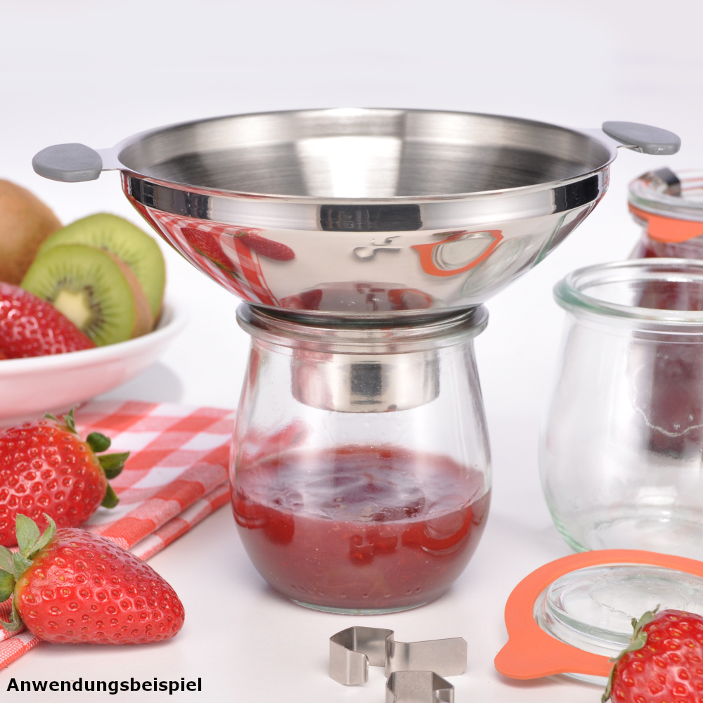 Trichter aus Edelstahl passend f&uuml;r Einmachgl&auml;ser image number 1