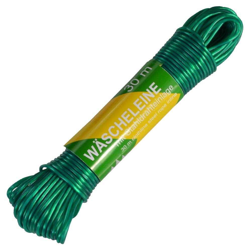 W&auml;scheleine 30 m aus Stahldraht mit Kunststoffummantelung in verschiedenen Farben image number 2
