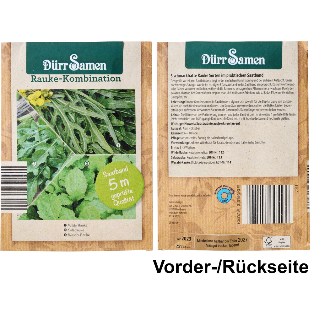 Saatband 3 St&uuml;ck / Saatscheiben 5 St&uuml;ck, sortiert