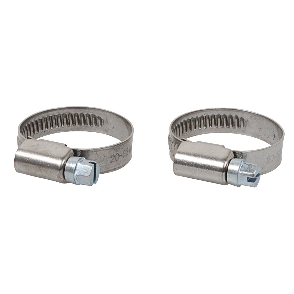 Schlauchklemmen-Set 2er 20-32 mm Breite 9 mm Edelstahl