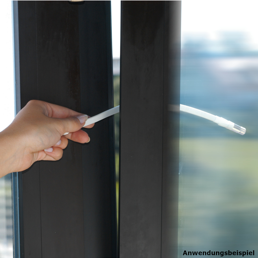 hama&reg; SAT-Fensterdurchf&uuml;hrung, 2 F-Kupplungen, 0,20 m image number 1