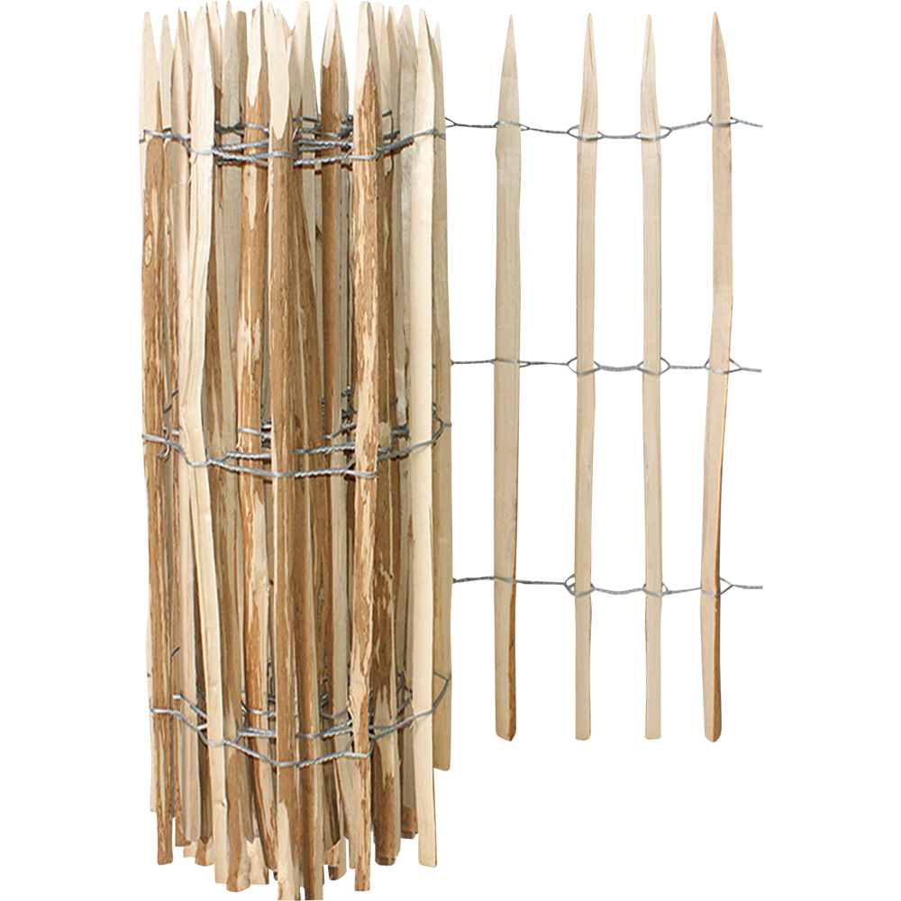 Staketenzaun aus Holz, 90x500 cm