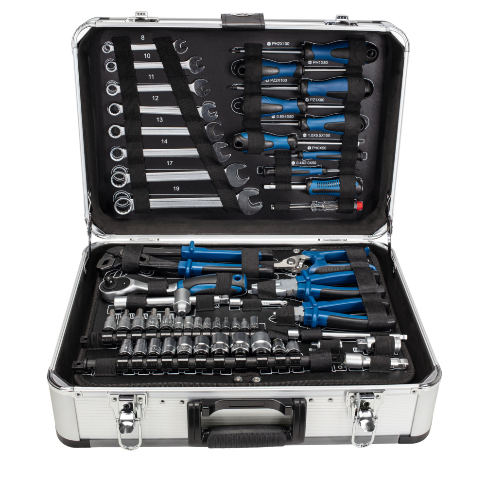 Scheppach Werkzeugkoffer TB150, 101-teilig inklusive Koffer
