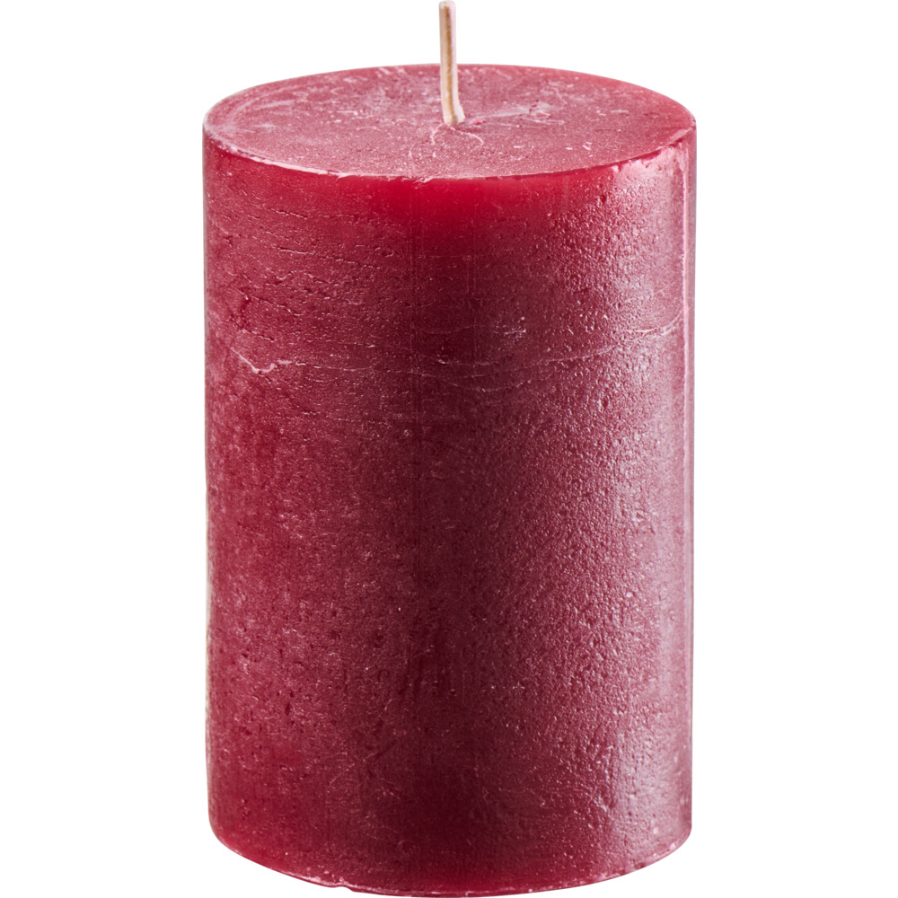 M&uuml;ller Polar Stumpenkerze 100 x &Oslash; 68 mm weinrot