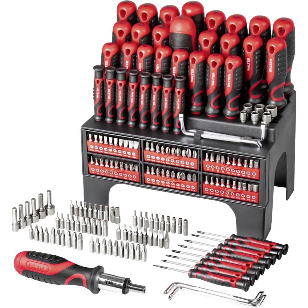 WALTER XXL-Schraubendreher- und Bitset 100-teilig