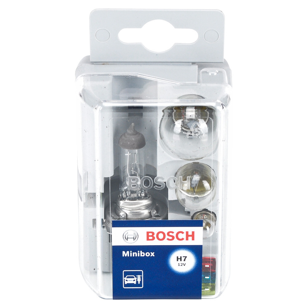 BOSCH Lampenersatzkasten Set 8-teilig H7 mit 12V und PX26d Sockel image number 1