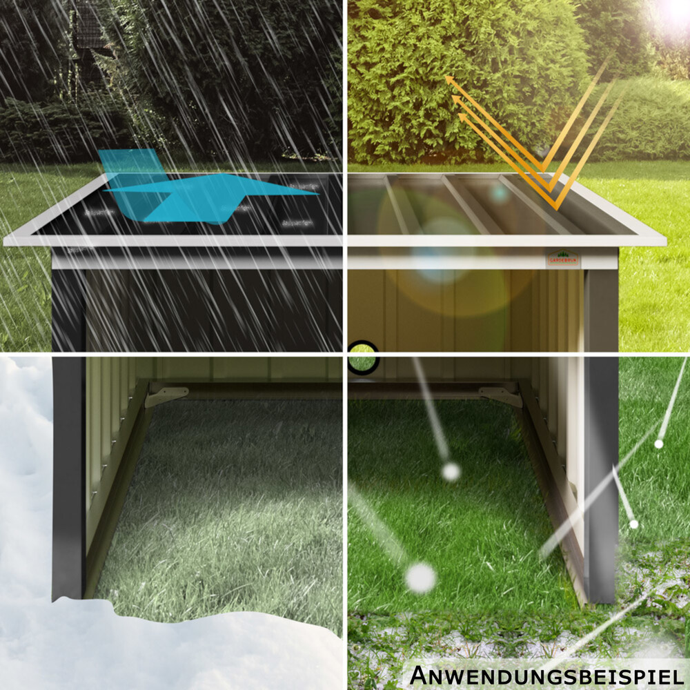 M&auml;hroboter Garage 89 x 90 x 54 cm Anthrazit image number 6