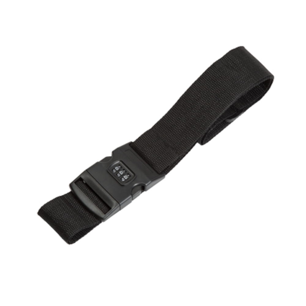 Koffergurt 180 x 5 cm schwarz mit Zahlenschloss