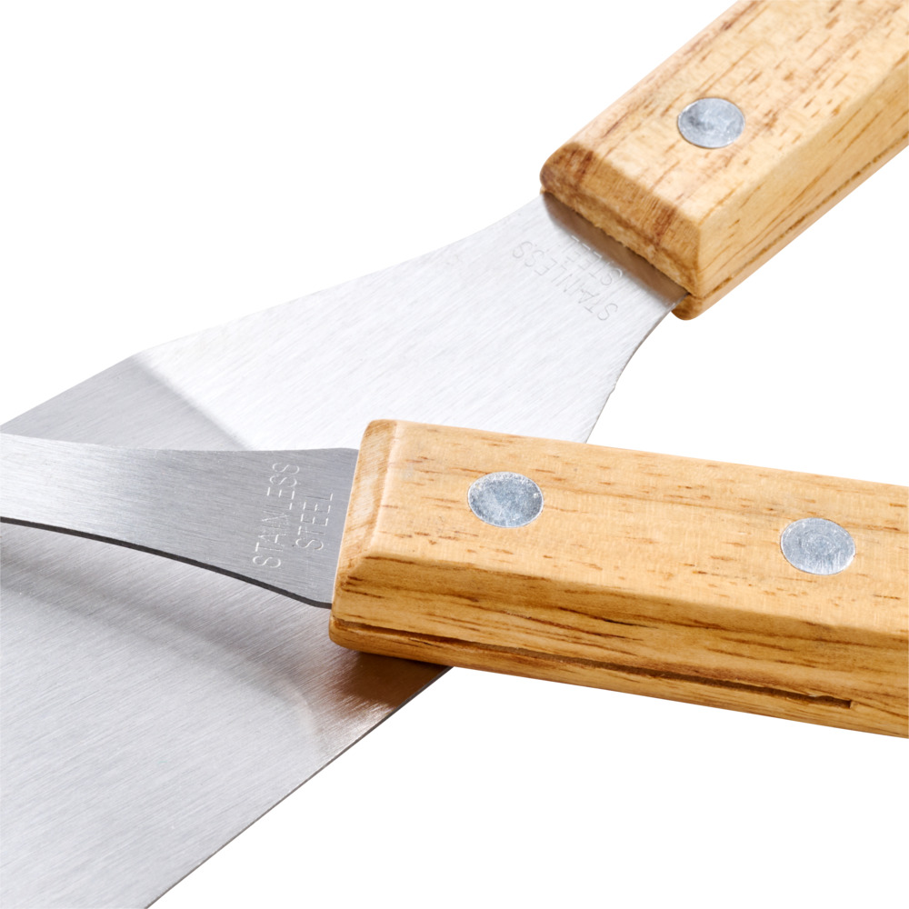 Grillbesteck im 3er Set mit hochwertigen Holzgriffen image number 2