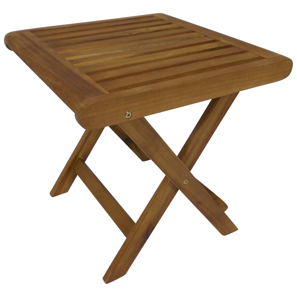 Klapphocker 40 x 40 x 41 cm, Akazieholz ge&ouml;lt