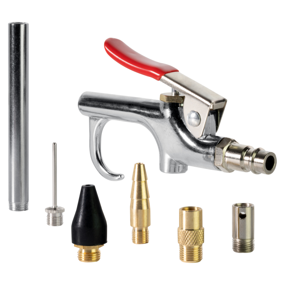 G&uuml;de&reg; Druckluft-Ausblaspistolen-Set 7-teilig bis max. 8 bar