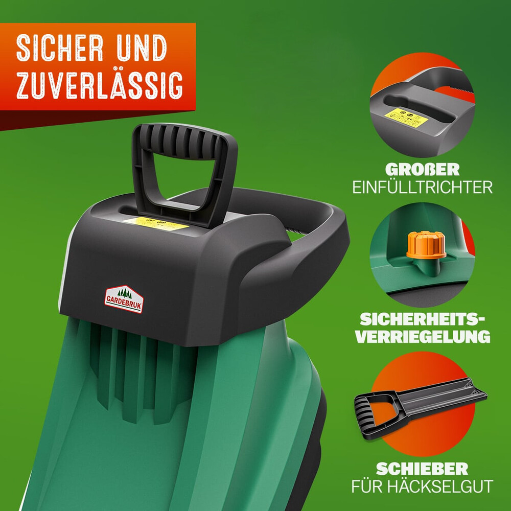 H&auml;cksler 2400 Watt mit zwei 50L Fangbeuteln image number 6