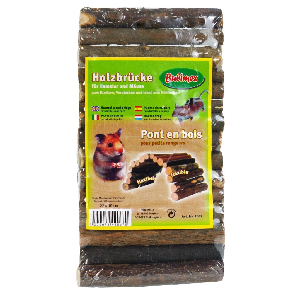 Holzbr&uuml;cke 22 cm biegsam f&uuml;r Nagetiere
