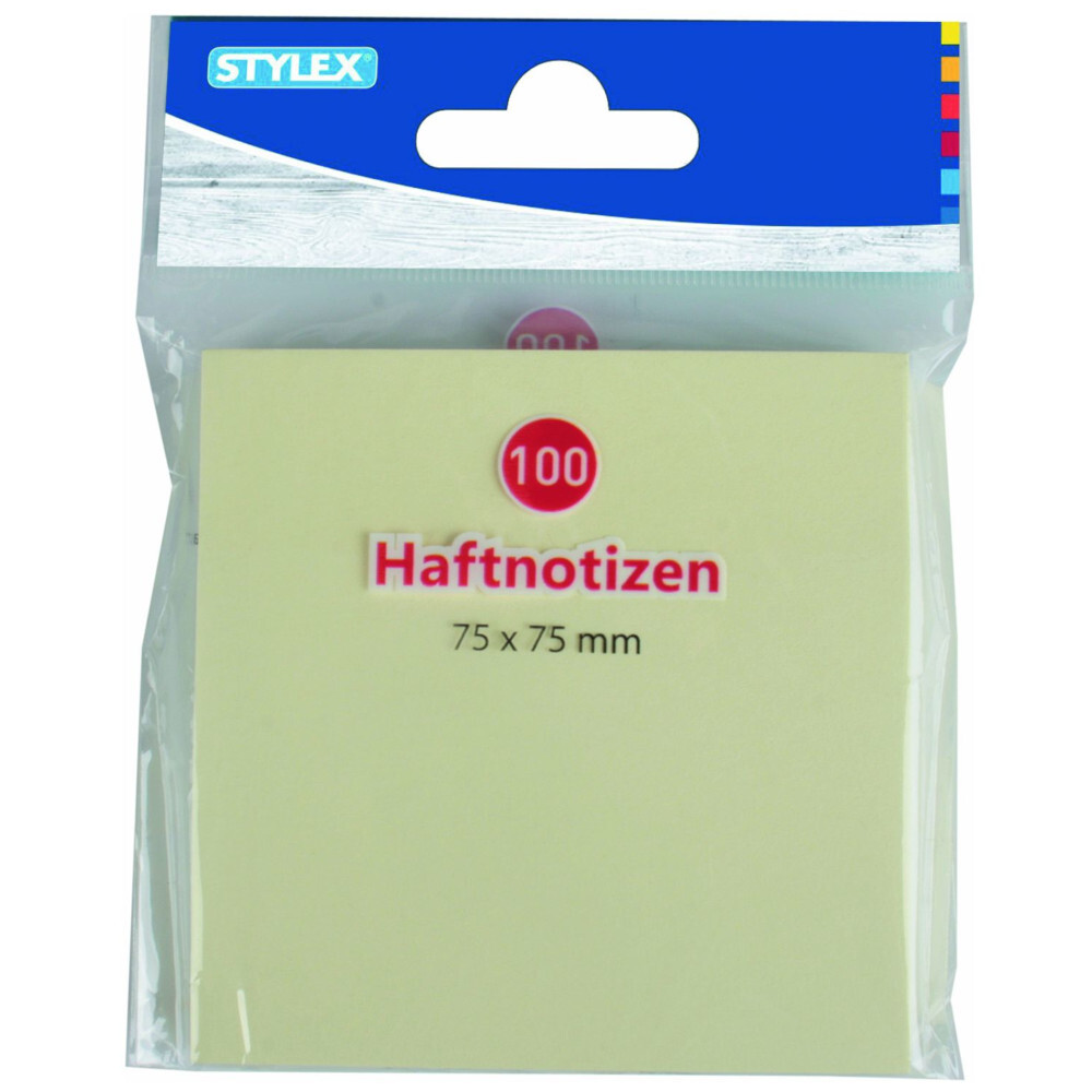 Haftnotizen 75 x 75 mm 100 Blatt in gelb