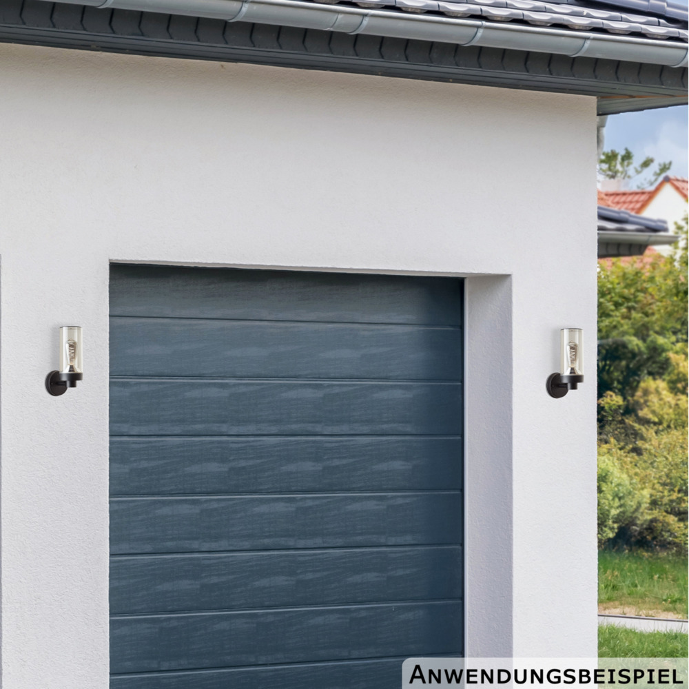 Brilliant Au&szlig;enwandleuchte E27 40 Watt sand-schwarz image number 2