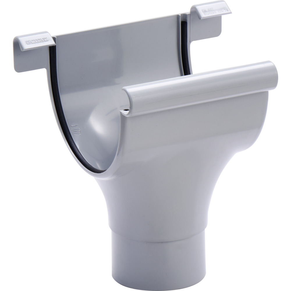 Marley Rinnenstutzen Kunststoff RG 125 DN 75 grau 