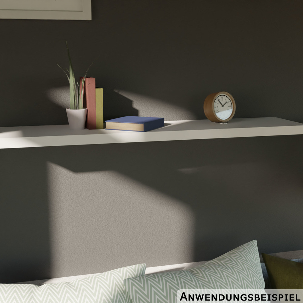 Wandregal wei&szlig; 120 x 23,5 cm