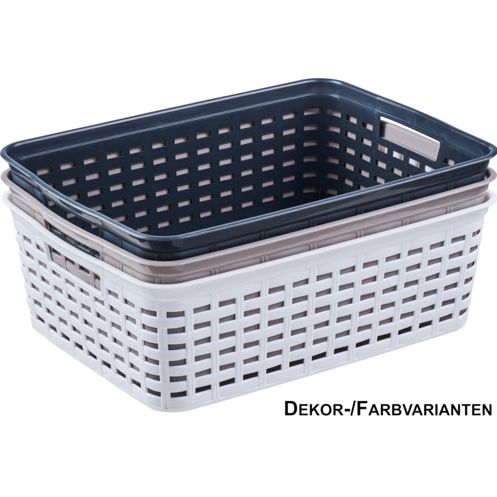 K&ouml;rbchen mittel Rattan-Optik 39 x 29 x 13 cm, sortiert