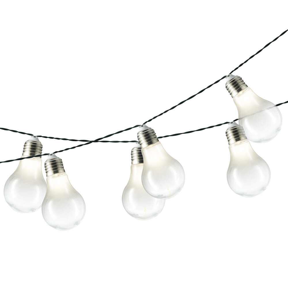 Partylichterkette 300 cm, mit 10 warmwei&szlig;en LEDs