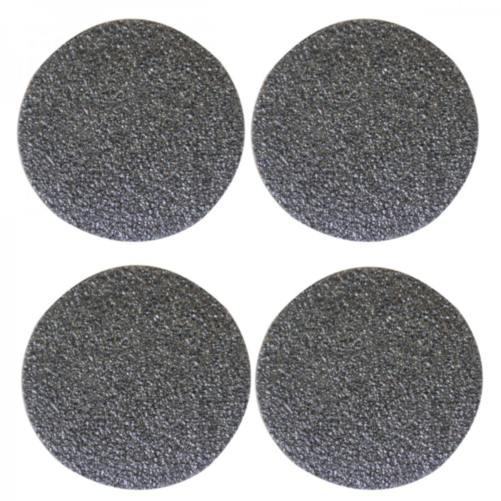 Antirutsch Punkte selbstklebend 4 St&uuml;ck &Oslash; 7 cm in Schwarz