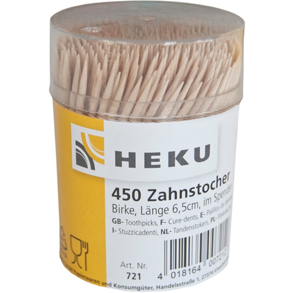 Zahnstocher Birke im Spender 450 St&uuml;ck