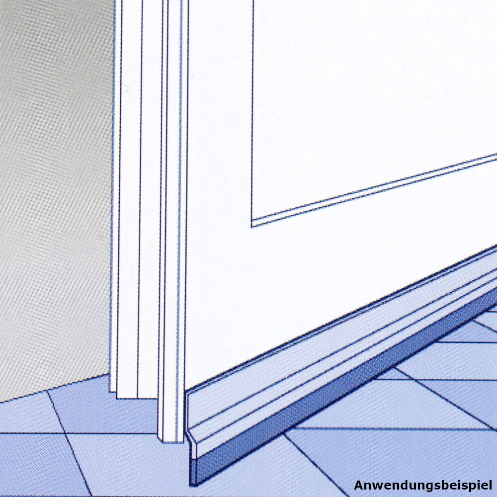 B&uuml;rstenleiste selbstklebend aus PVC wei&szlig; image number 3